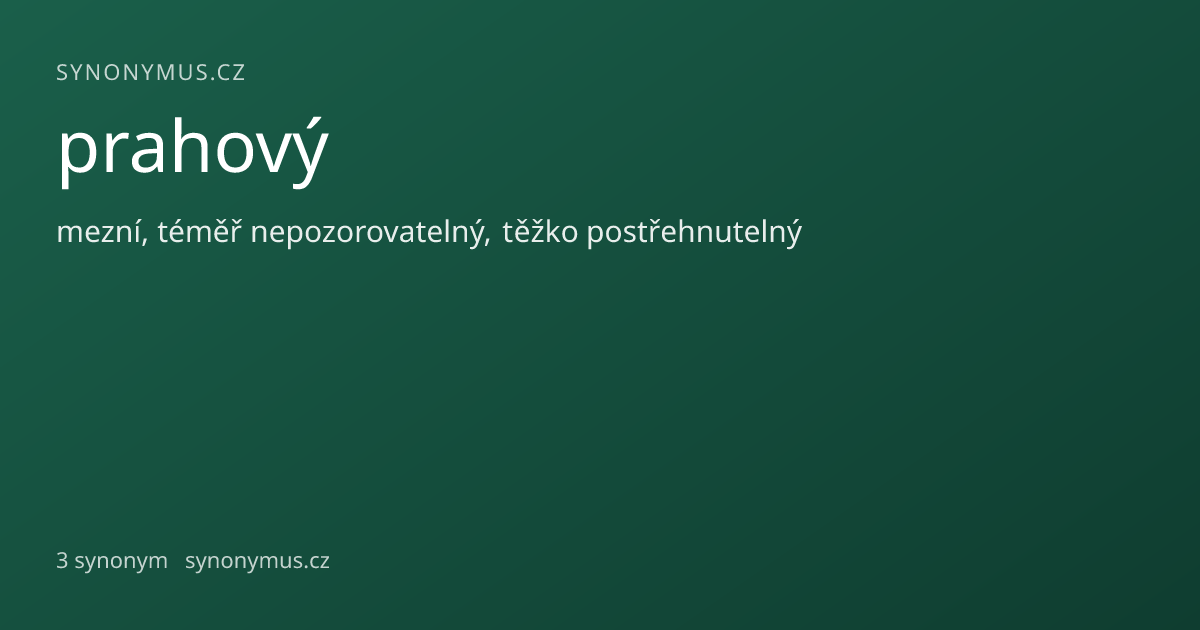 Náhled odkazu: prahový