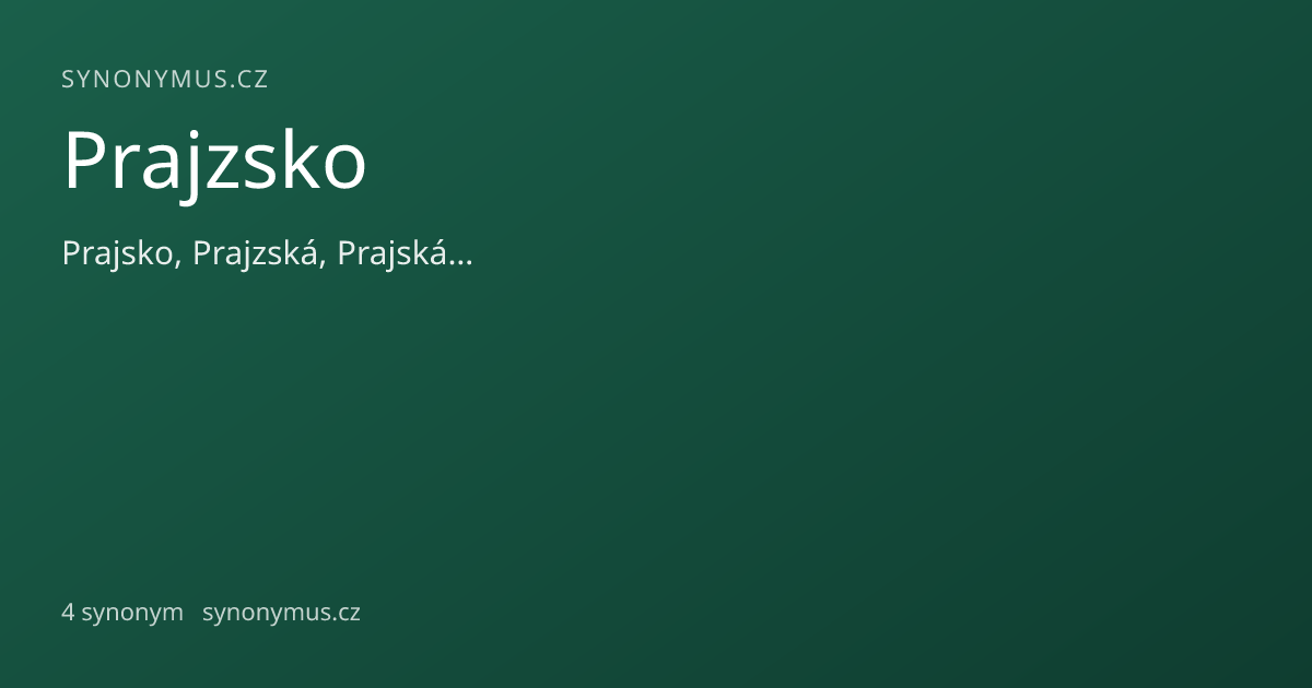 Náhled odkazu: Prajzsko