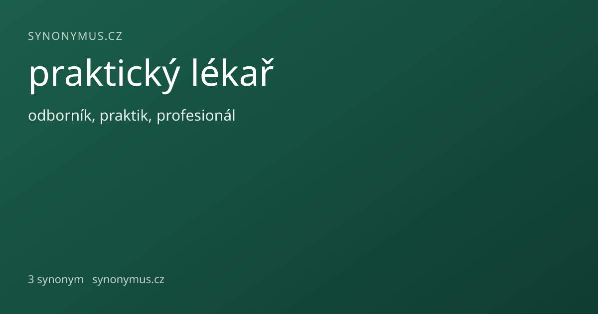 Náhled odkazu: praktický lékař
