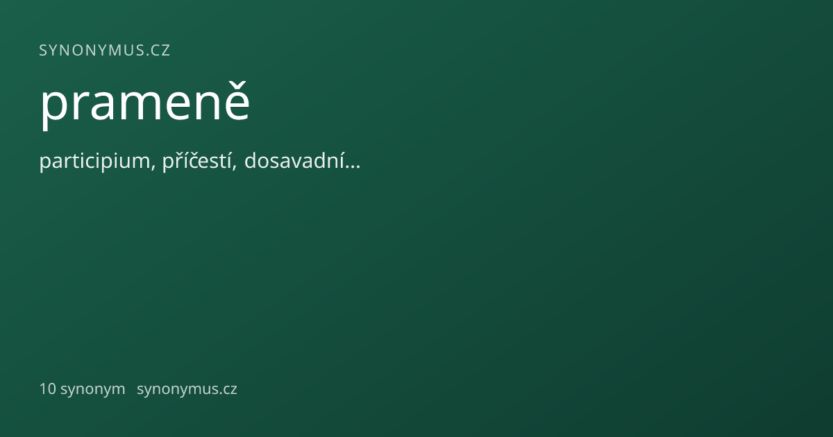Náhled odkazu: prameně