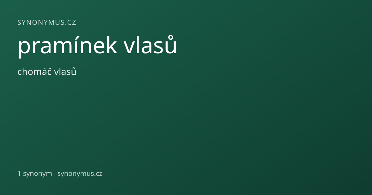 Náhled odkazu: pramínek vlasů