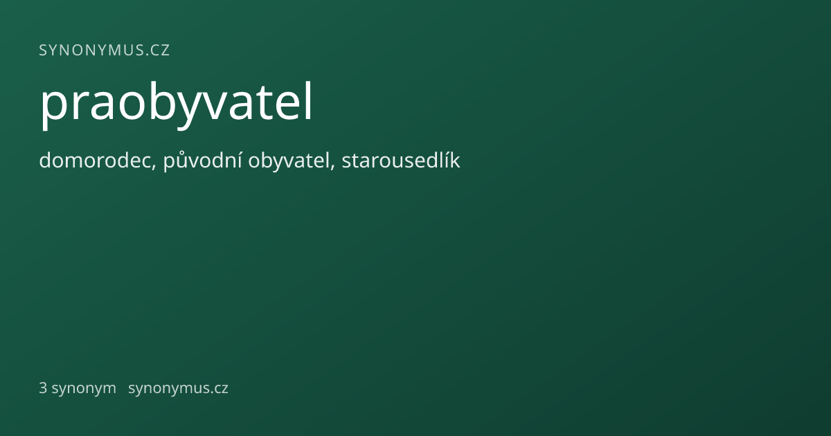 Náhled odkazu: praobyvatel