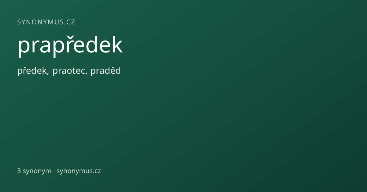 Náhled odkazu: prapředek