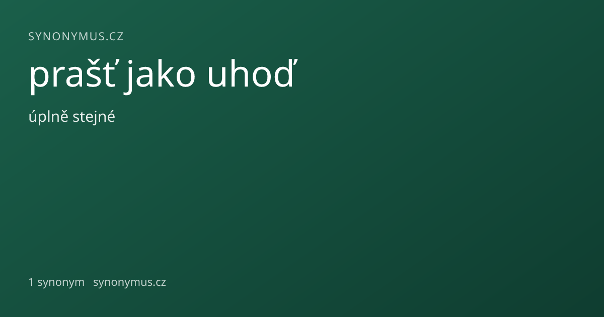 Náhled odkazu: prašť jako uhoď