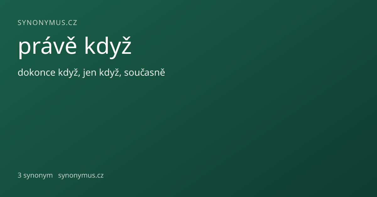 Náhled odkazu: právě když