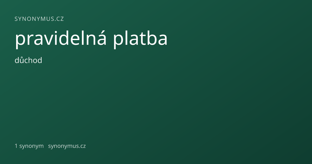Náhled odkazu: pravidelná platba