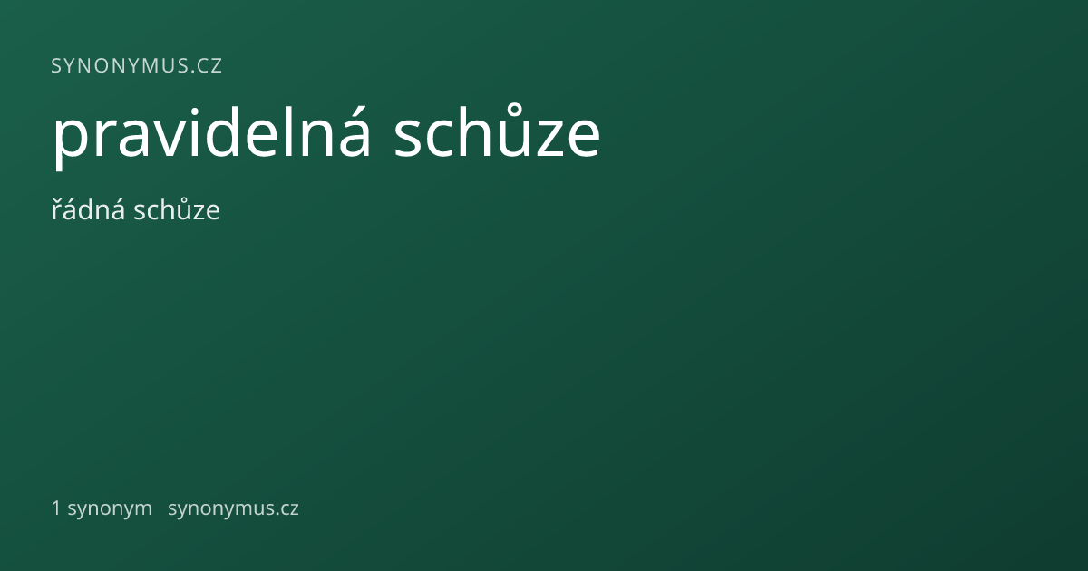 Náhled odkazu: pravidelná schůze