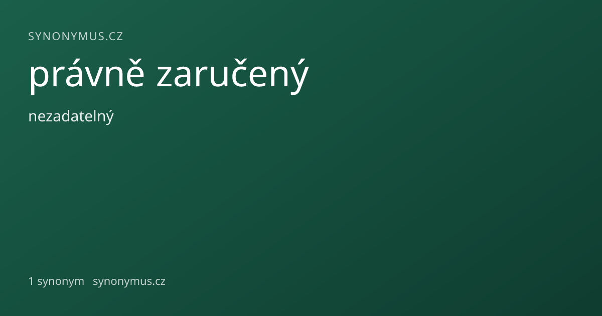 Náhled odkazu: právně zaručený