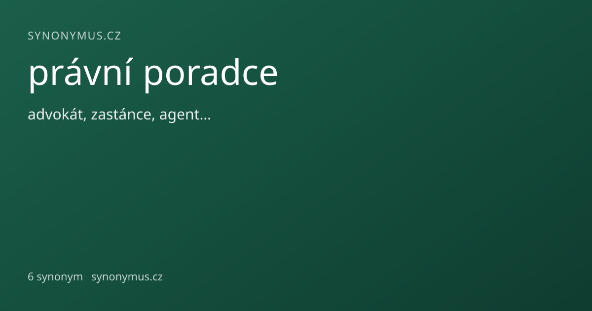 Náhled odkazu: právní poradce