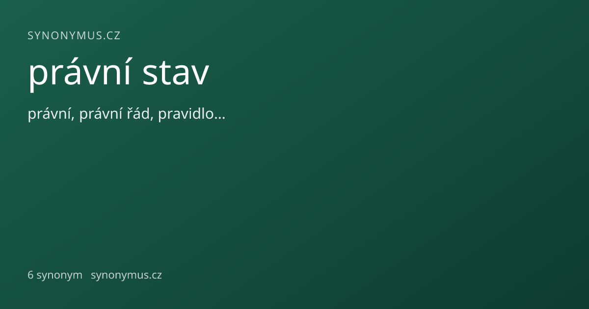 Náhled odkazu: právní stav