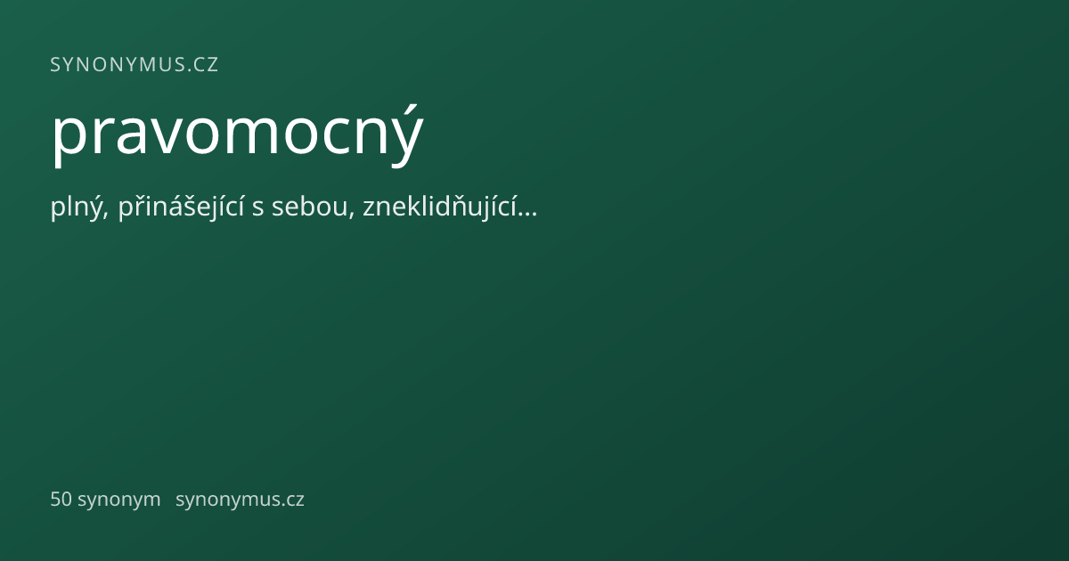 Náhled odkazu: pravomocný