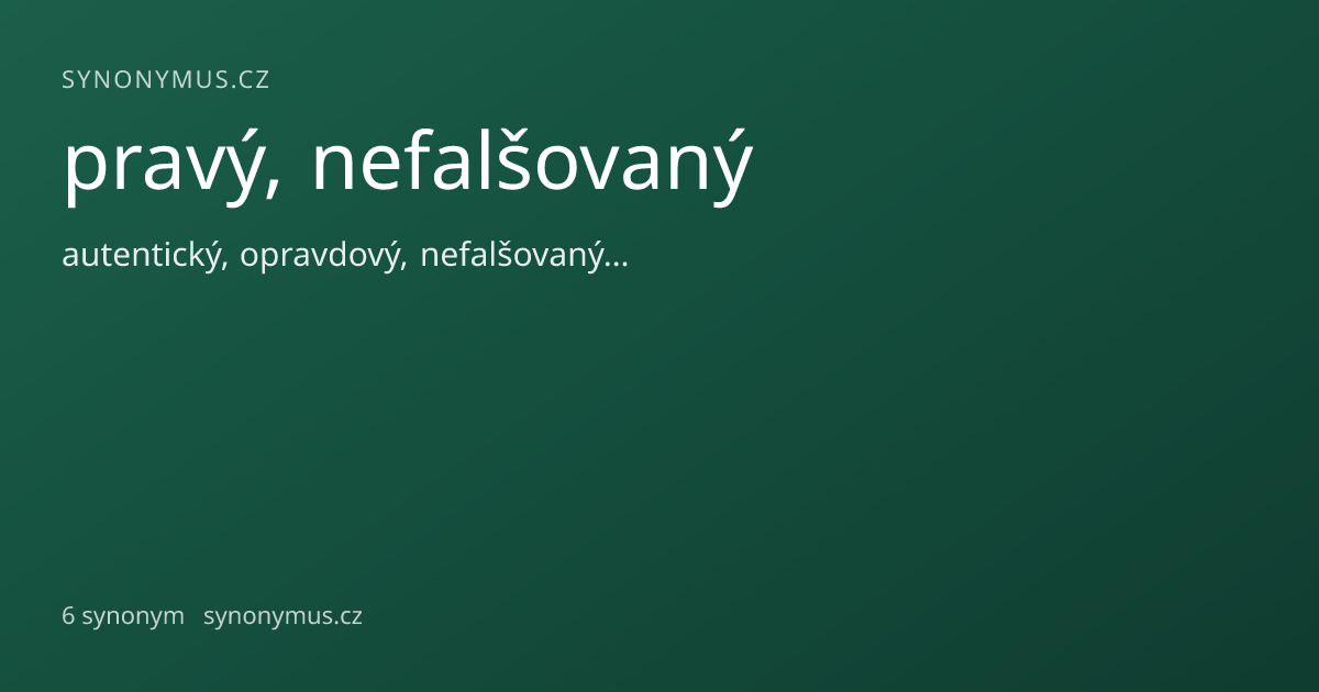 Náhled odkazu: pravý, nefalšovaný
