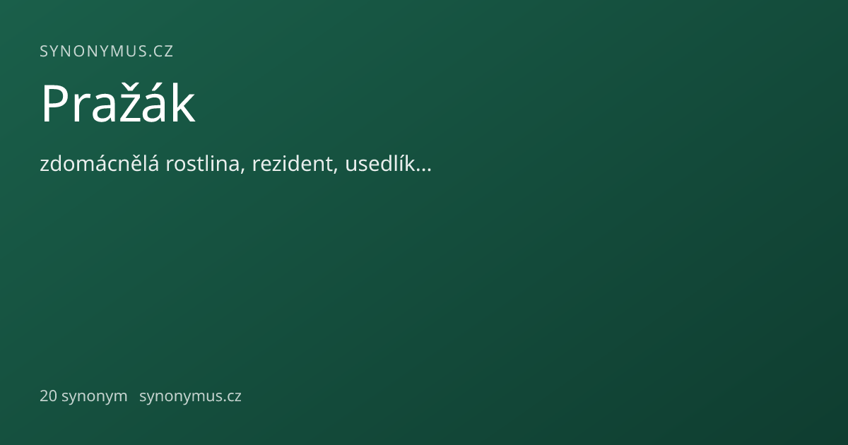 Náhled odkazu: Pražák