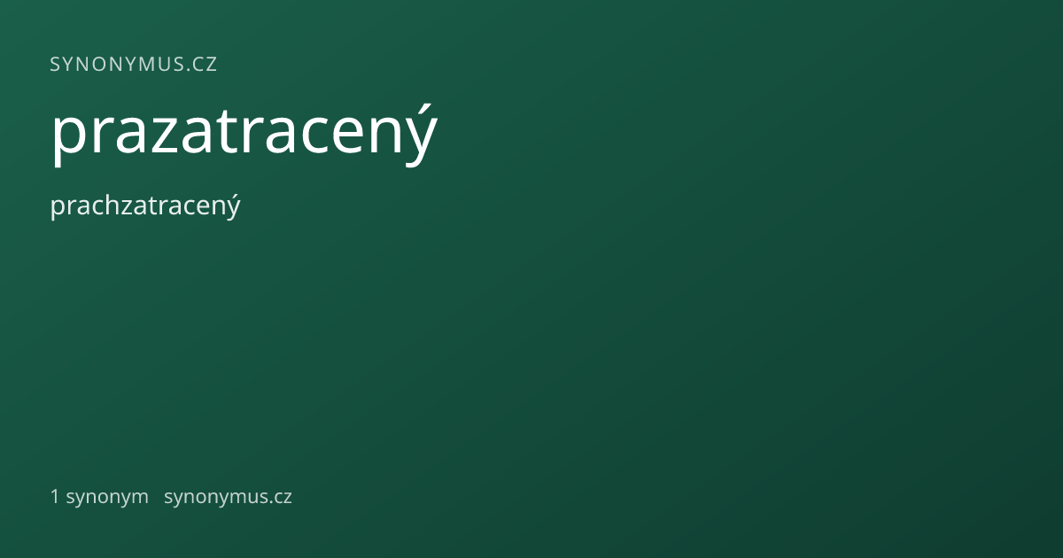 Náhled odkazu: prazatracený