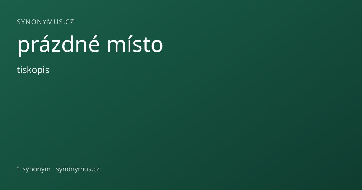 Náhled odkazu: prázdné místo