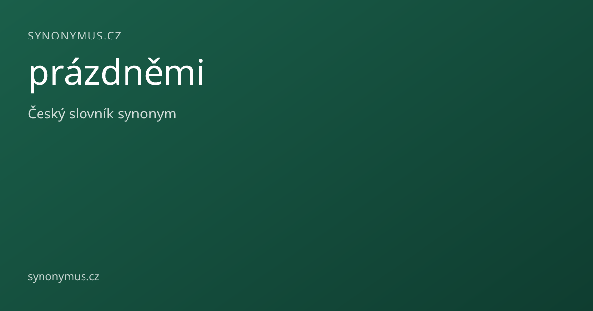 Náhled odkazu: prázdněmi