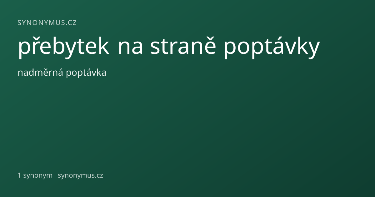 Náhled odkazu: přebytek na straně poptávky