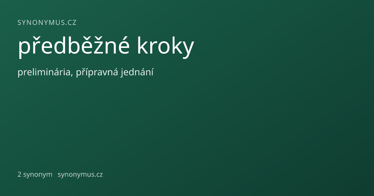 Náhled odkazu: předběžné kroky
