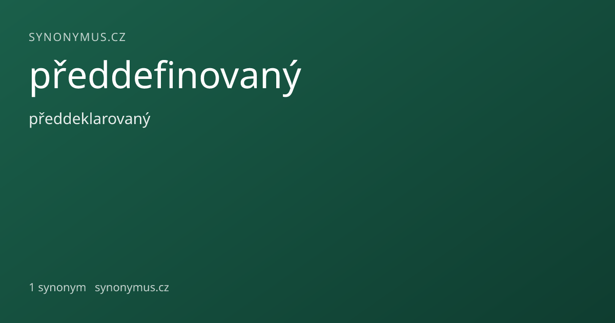 Náhled odkazu: předdefinovaný