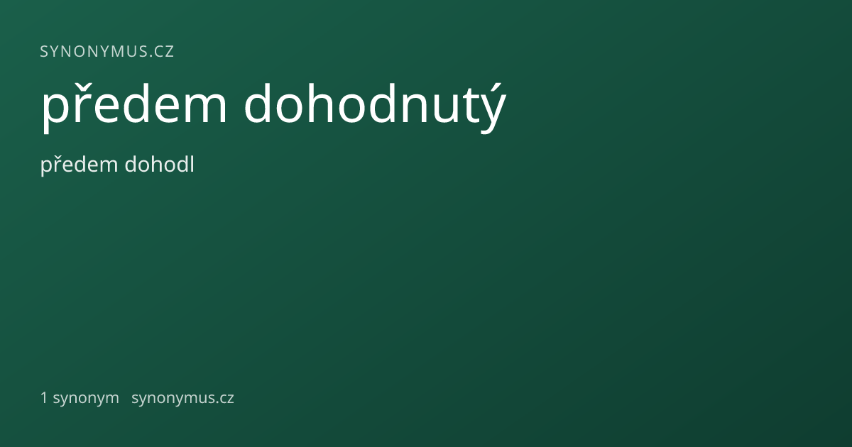 Náhled odkazu: předem dohodnutý