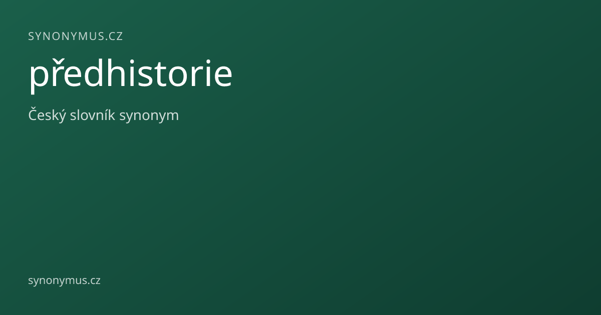 Náhled odkazu: předhistorie