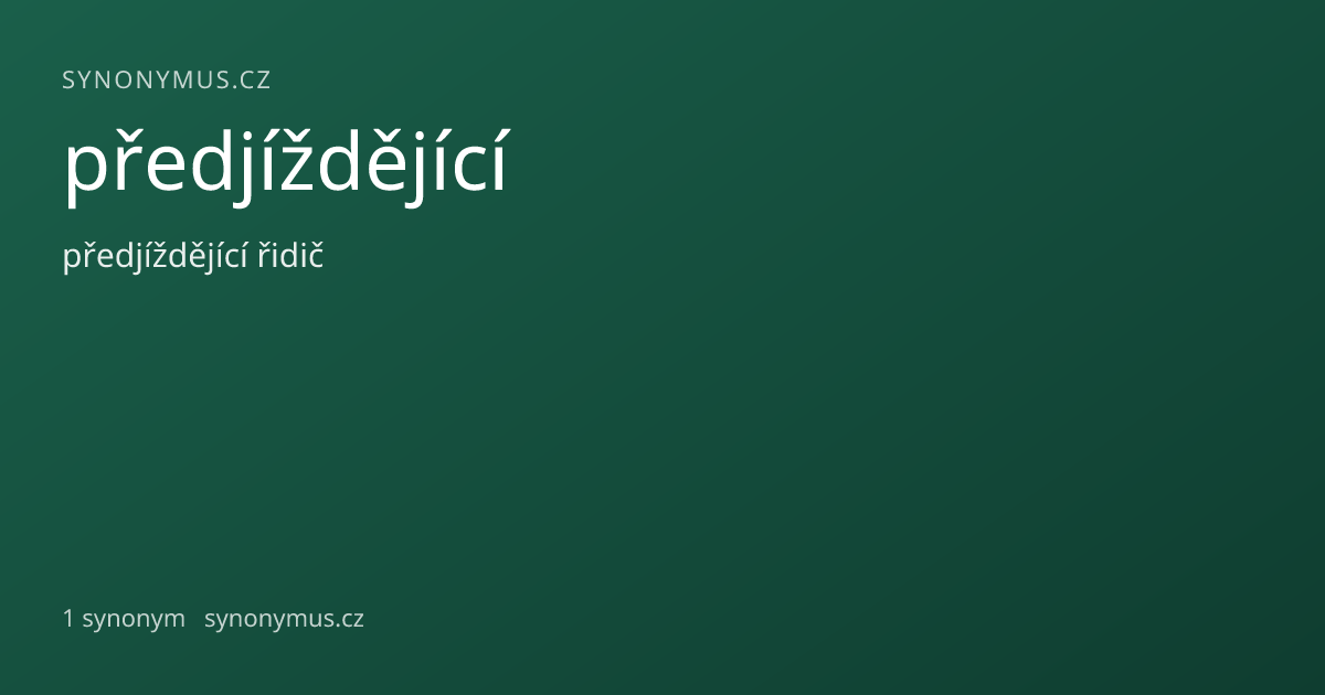 Náhled odkazu: předjíždějící