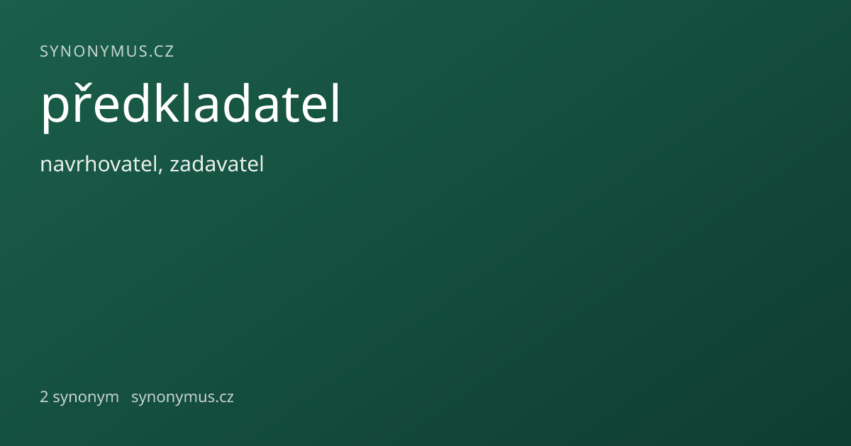 Náhled odkazu: předkladatel
