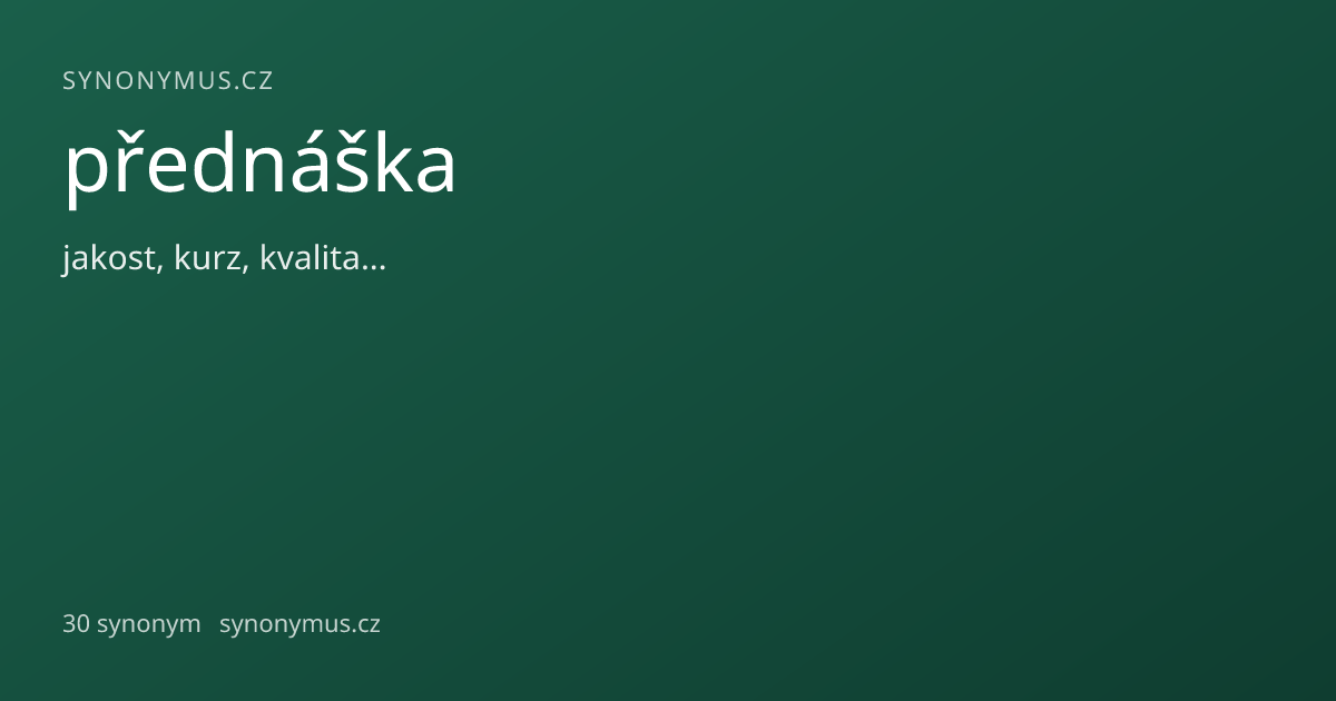 Náhled odkazu: přednáška