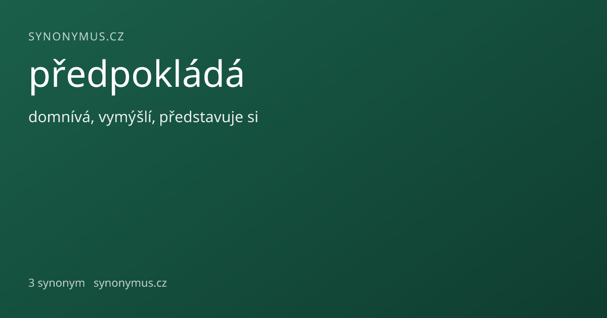 Náhled odkazu: předpokládá