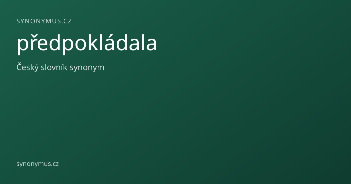 Náhled odkazu: předpokládala