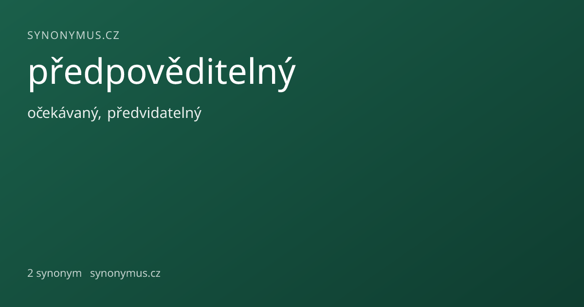 Náhled odkazu: předpověditelný