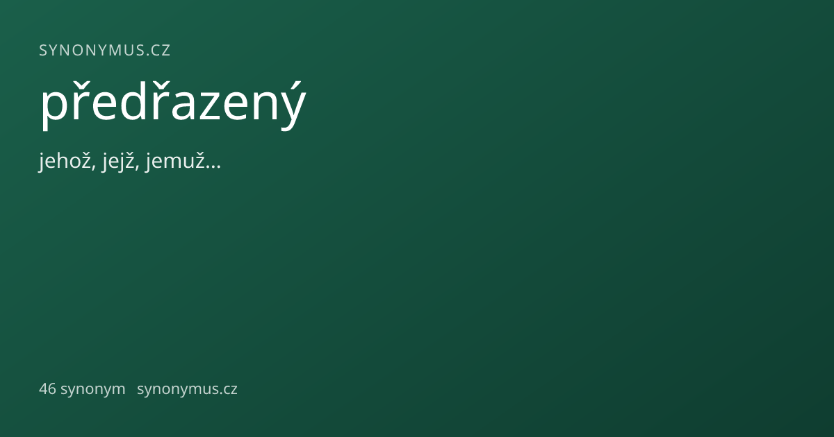 Náhled odkazu: předřazený