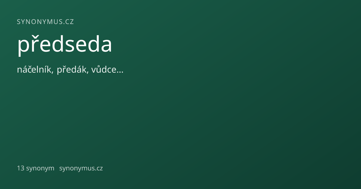 Náhled odkazu: předseda