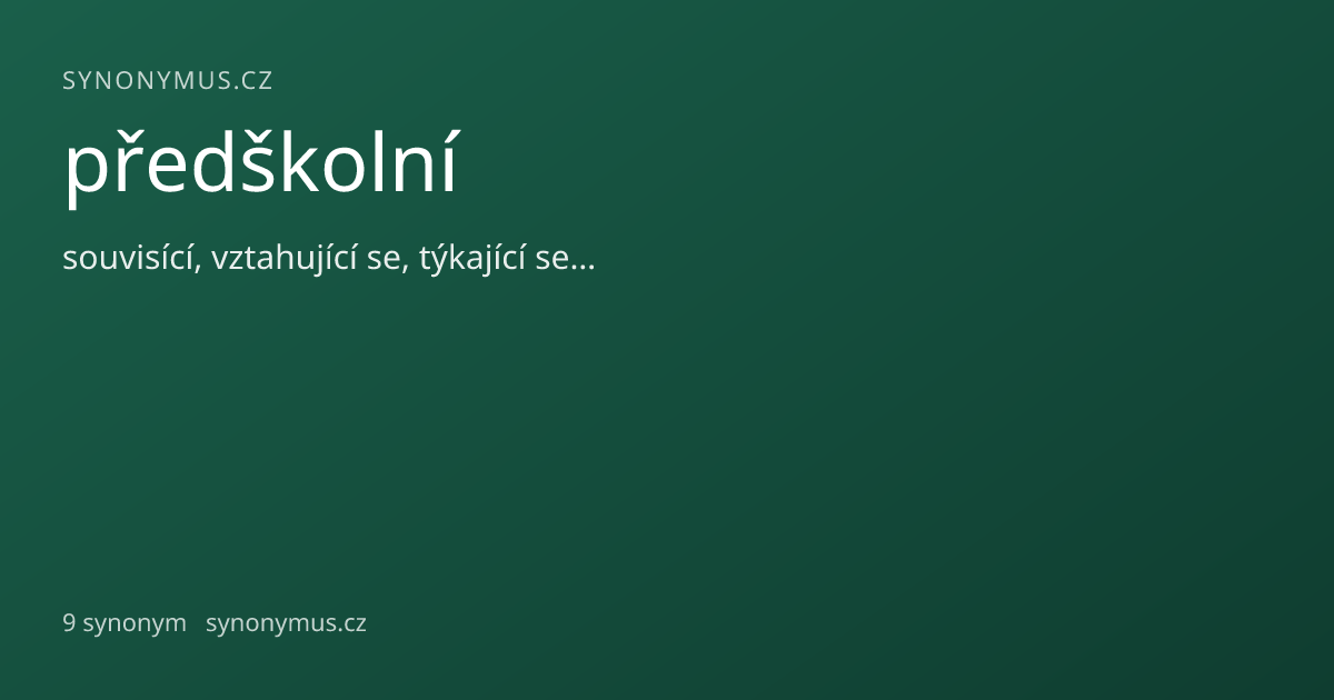 Náhled odkazu: předškolní