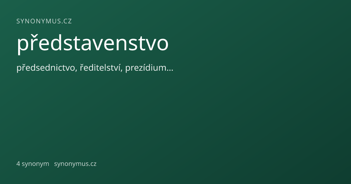 Náhled odkazu: představenstvo