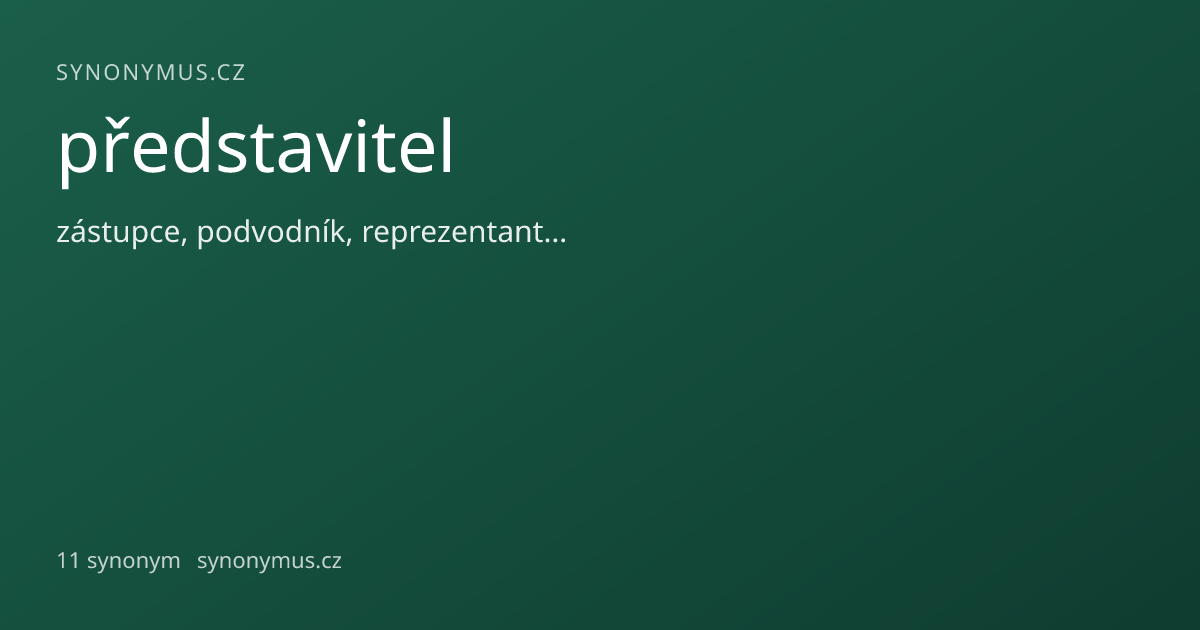 Náhled odkazu: představitel