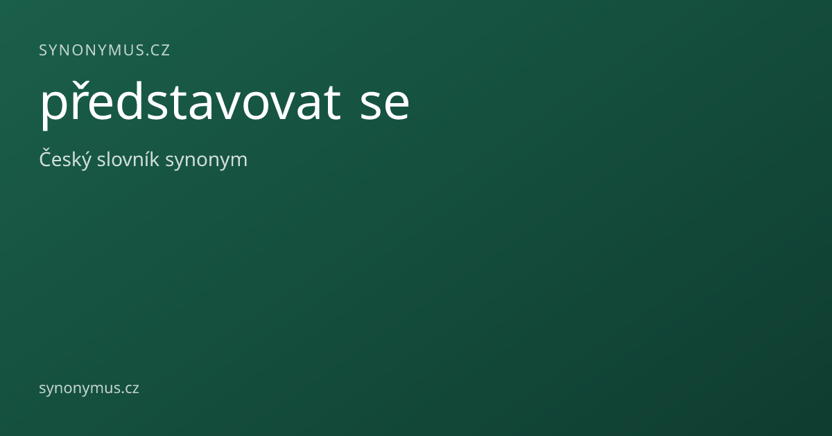 Náhled odkazu: představovat se