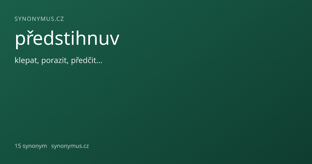 Náhled odkazu: předstihnuv