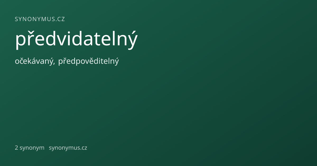 Náhled odkazu: předvidatelný