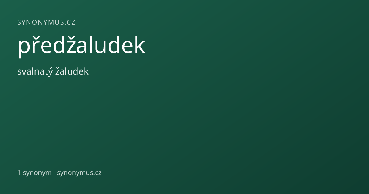 Náhled odkazu: předžaludek