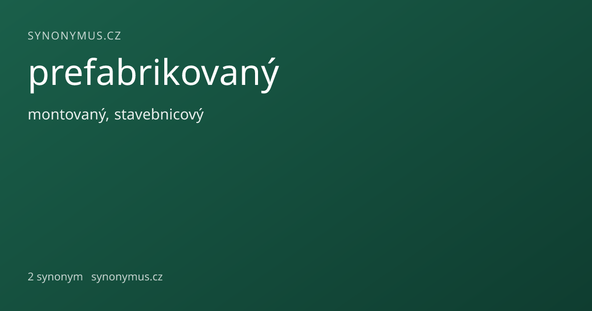 Náhled odkazu: prefabrikovaný