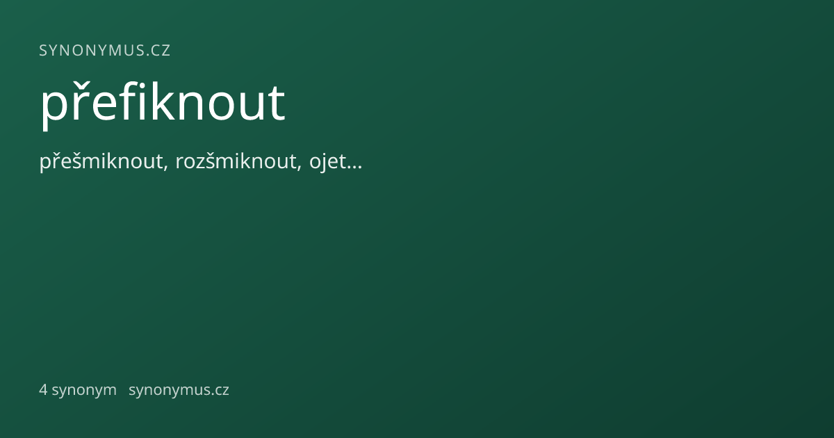 Náhled odkazu: přefiknout