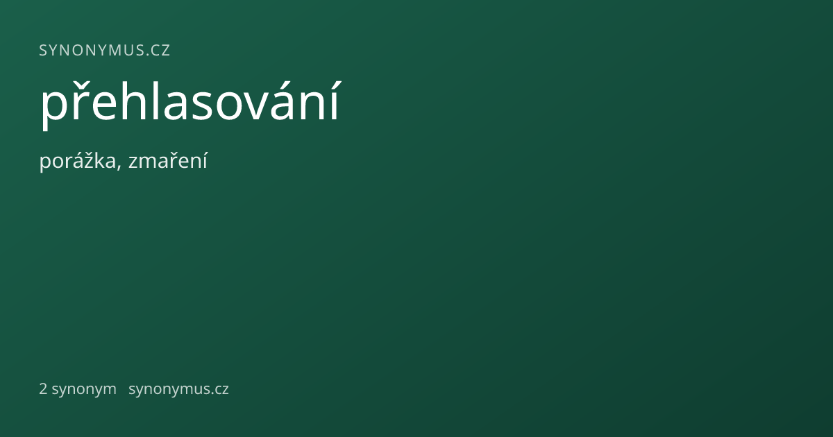Náhled odkazu: přehlasování