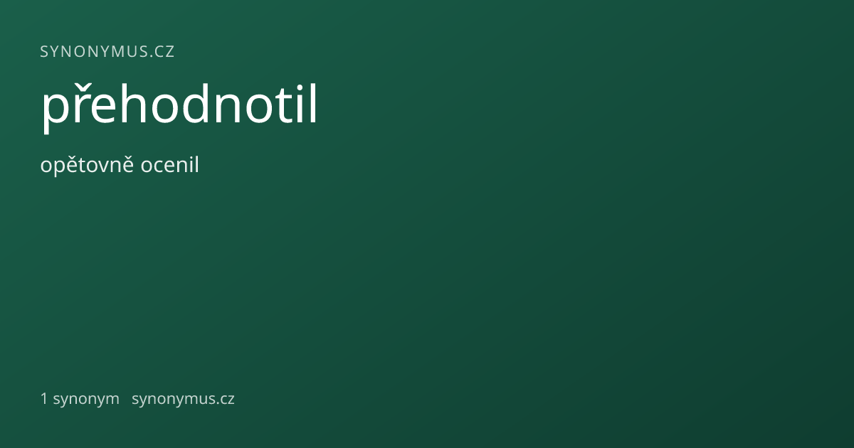 Náhled odkazu: přehodnotil