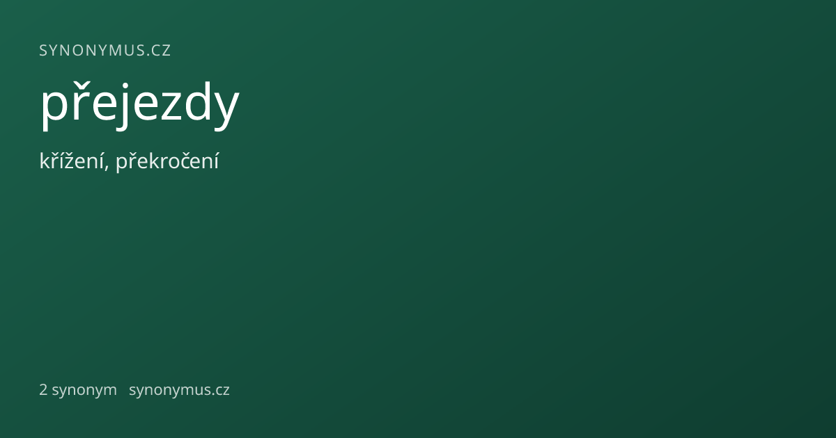 Náhled odkazu: přejezdy