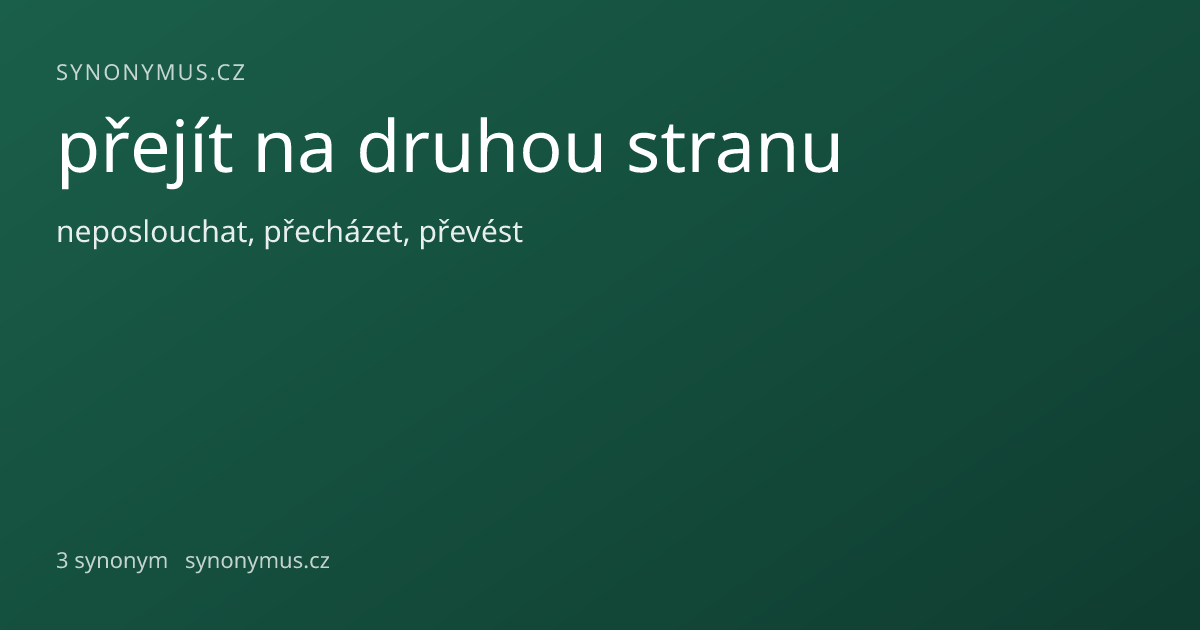 Náhled odkazu: přejít na druhou stranu