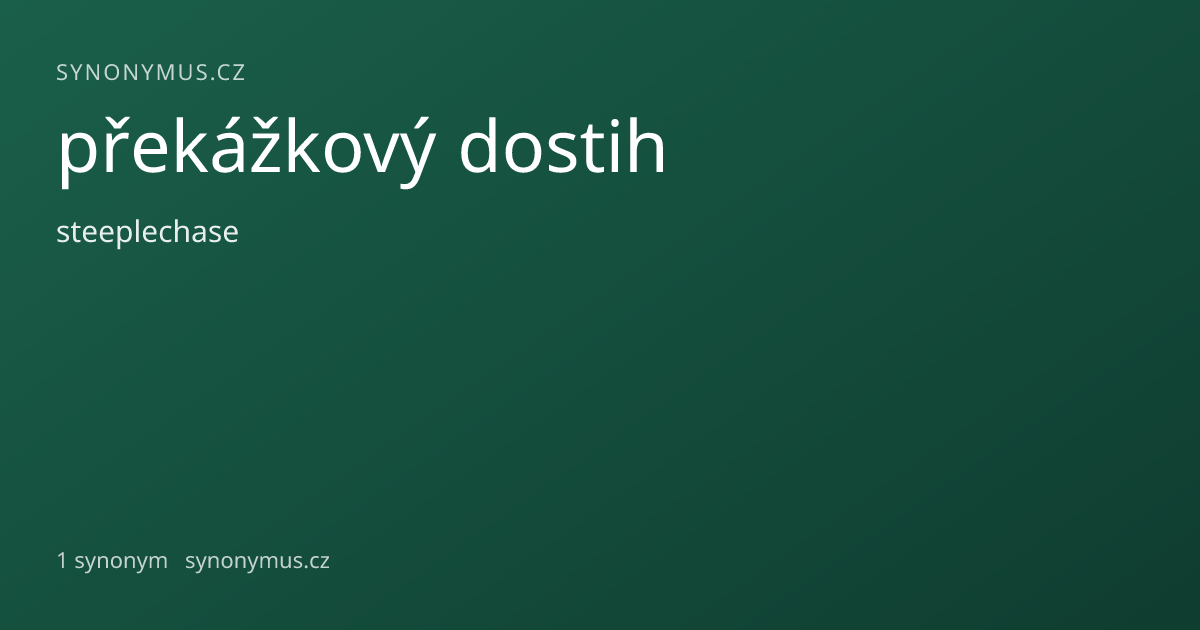 Náhled odkazu: překážkový dostih