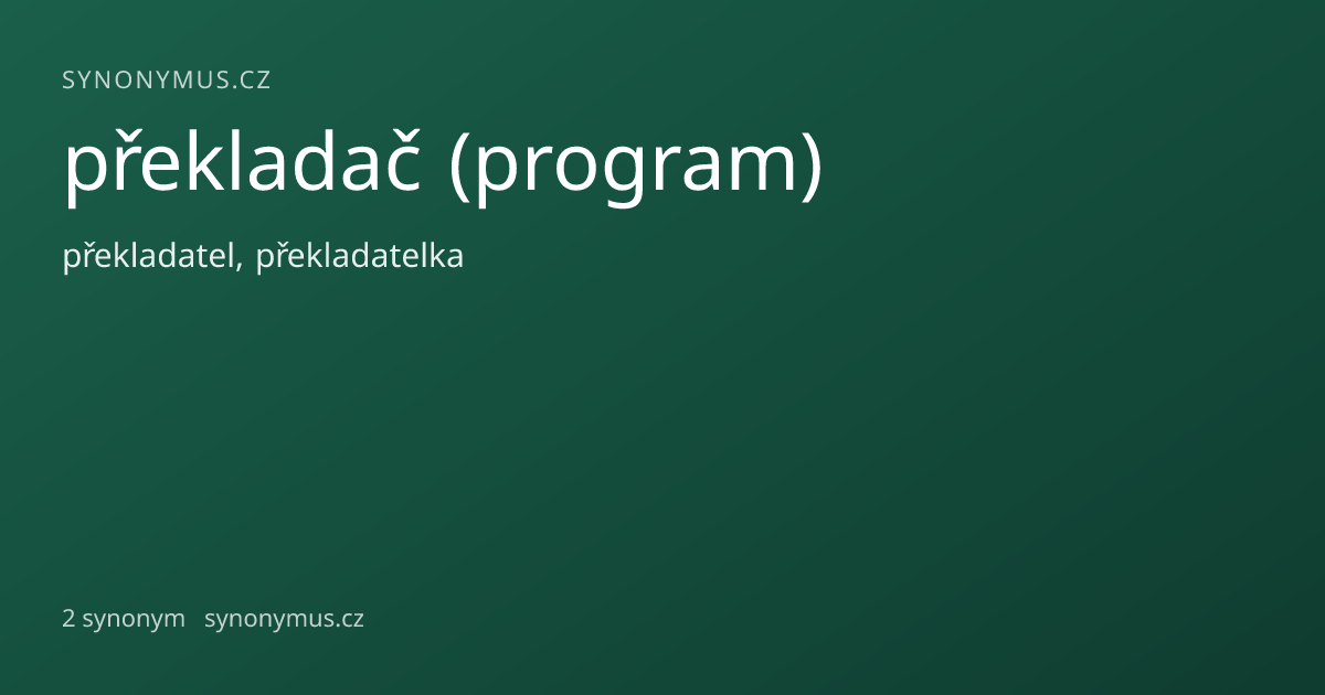 Náhled odkazu: překladač (program)
