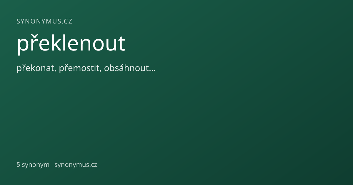 Náhled odkazu: překlenout