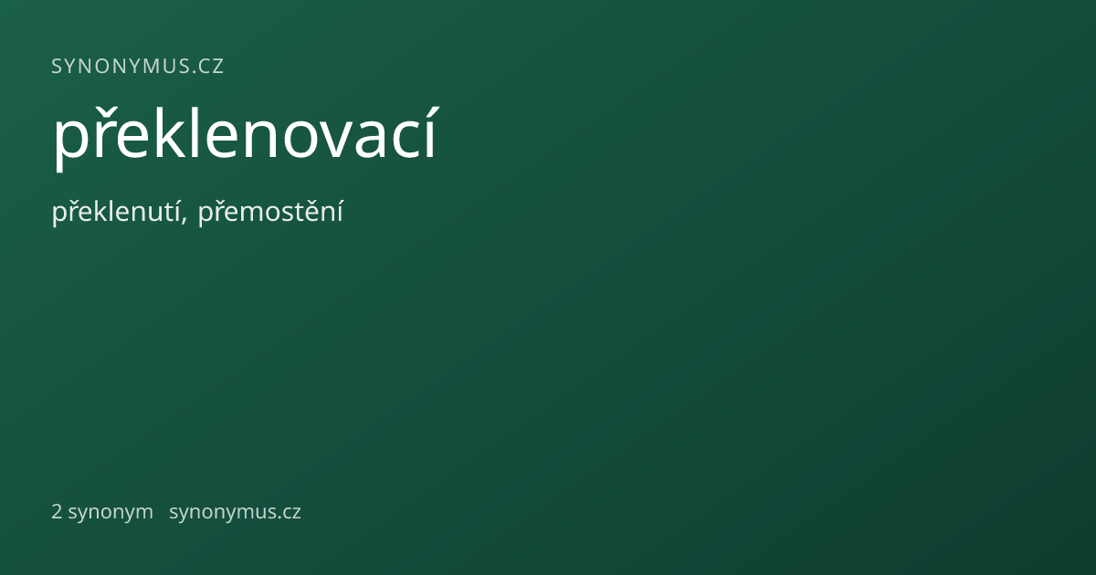 Náhled odkazu: překlenovací